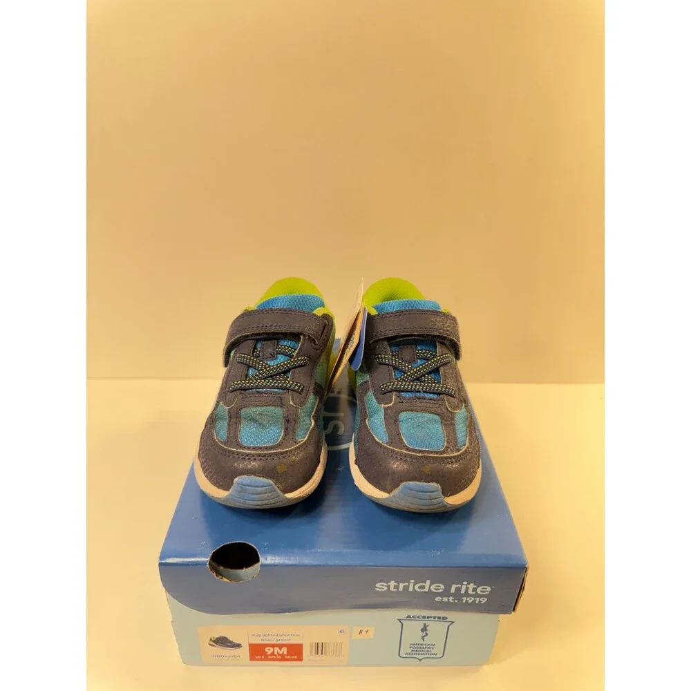 Stride Rite Unisex M2P Lighted Phantom (Toddler) Blue 9 Toddler M